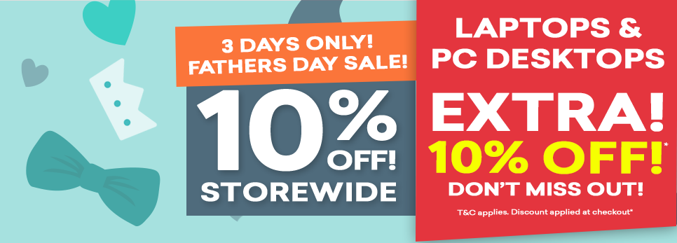 10% OFF storewide + extra 10% OFF laptops, pc desktops at Shopping Express