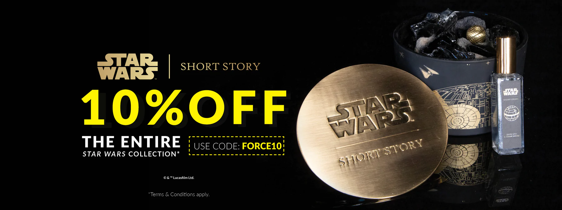 Extra 10% OFF on Star Wars collection with promo code at Short Story