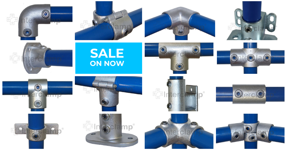 $20 off Interclamp® Rail & Pipe Fittings. Australia Wide Delivery or Melbourne Pick-up