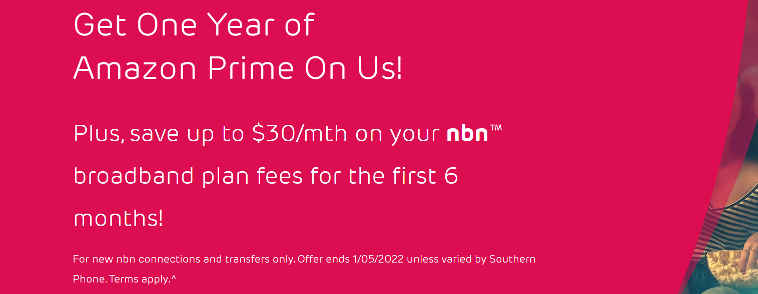 Southern Phone FREE One Year of Amazon Prime for new NBN connections and transfers