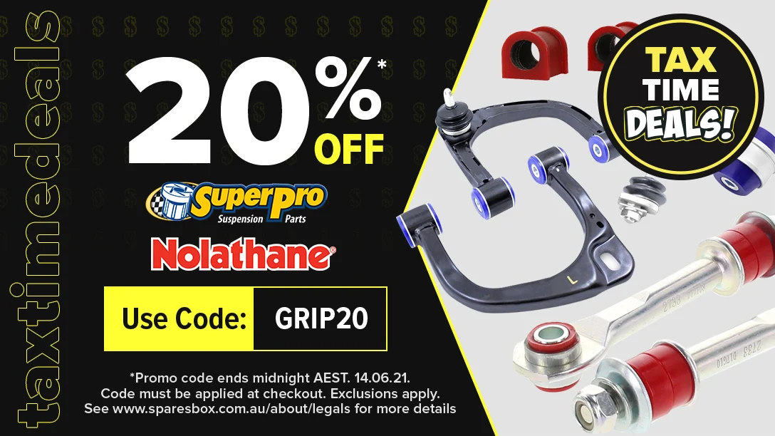Get 20% OFF Superpro & Nolathane Suspension Parts