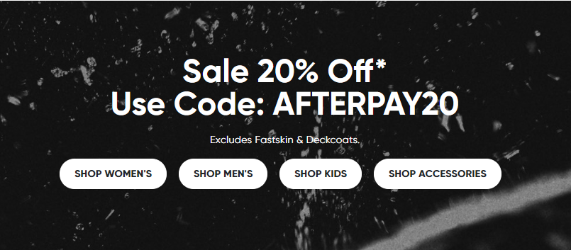 Afterpay Day sale - Extra 20% OFF on your order