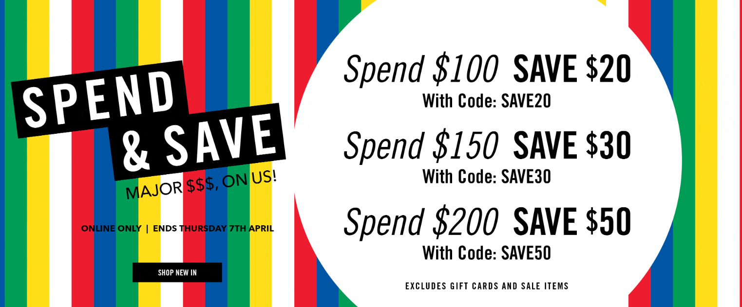 Sportsgirl Spend and save up to $50 OFF with coupon codes. excludes sale and gift cards