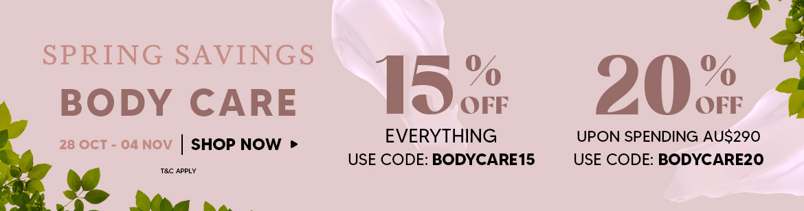 StrawberryNet Spend & Save up to 20% OFF all Body care with coupon, Free shipping $60+