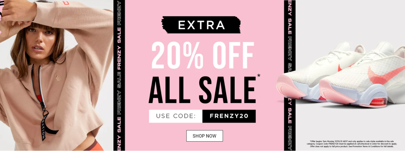 Save extra 20% OFF sitewide