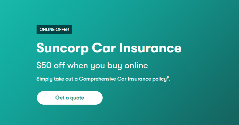 $50 off when you buy Suncorp Car Insurnace online