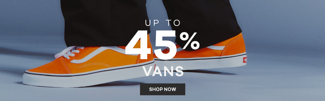 Up to 45% OFF on Vans clothing & accessories at Surfdome