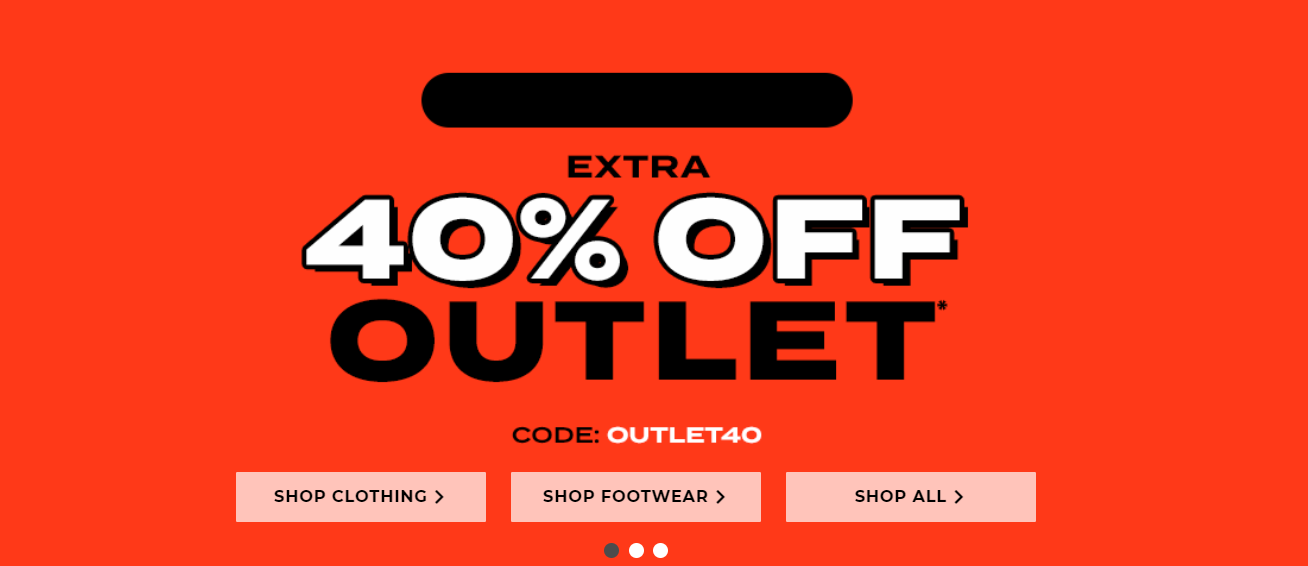 Extra 40% OFF on outlet items