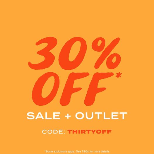 Extra 30% OFF on sale + outlet items at Surfstitch