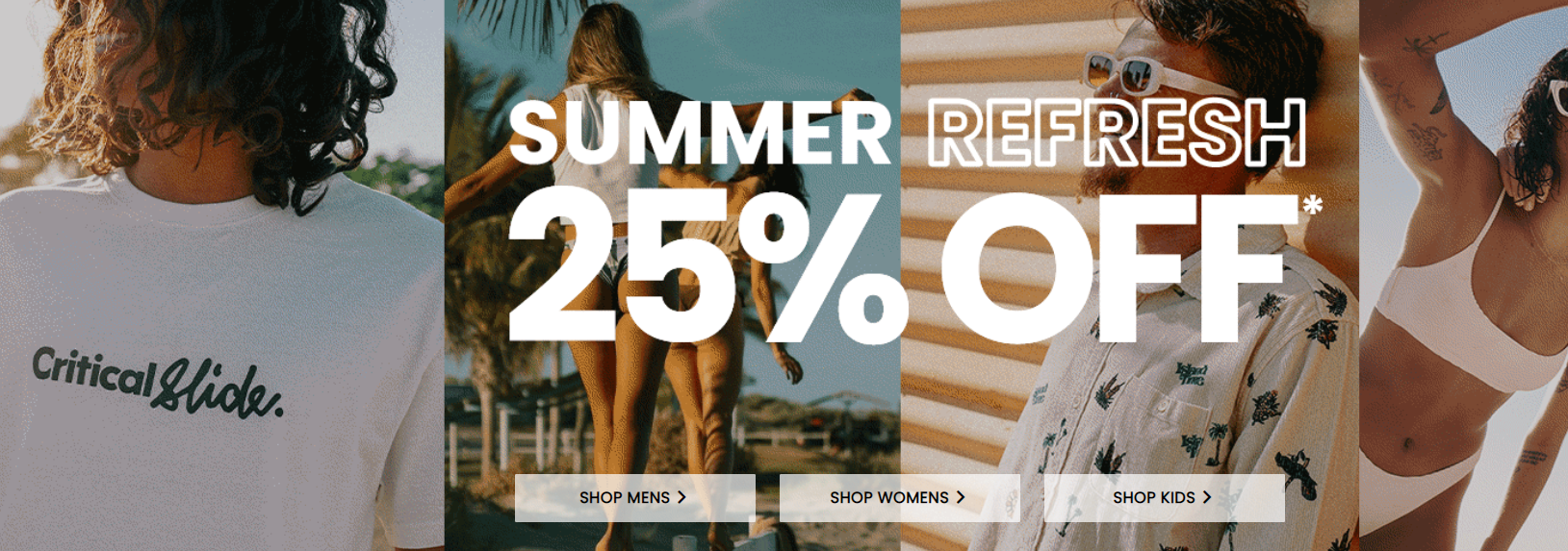 25% OFF 1000's of Summer styles @ Surfstitch, Free shipping $75+