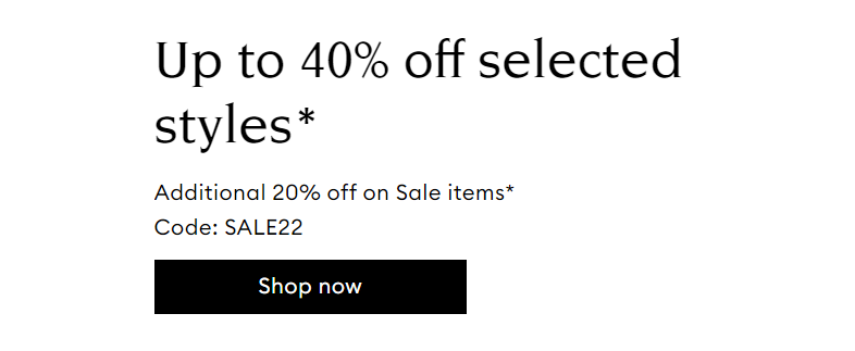 Up to 40% OFF selected styles + extra 20% OFF sale items with coupon @ Swarovski