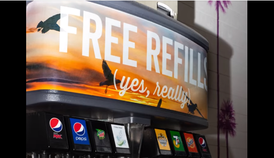 Get unlimited refills for FREE when you dine in-store @ Taco Bell
