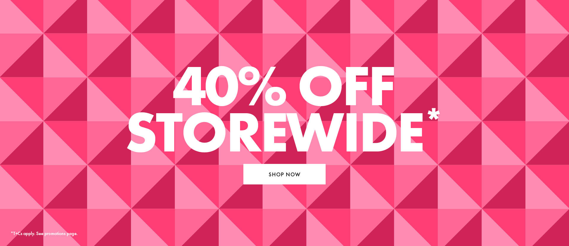 40% OFF storewide at Taking Shape