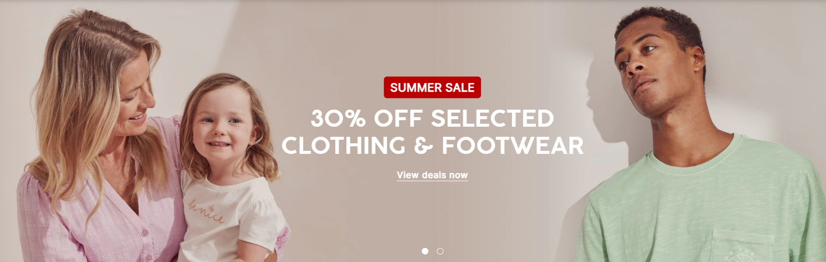 Target 30% OFF on selected clothing & footwear