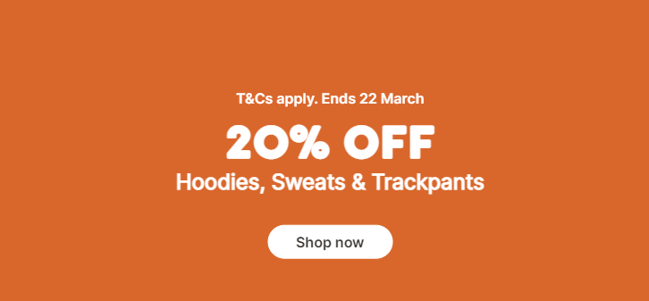 Target - 20% OFF hoodies, sweats & trackpants
