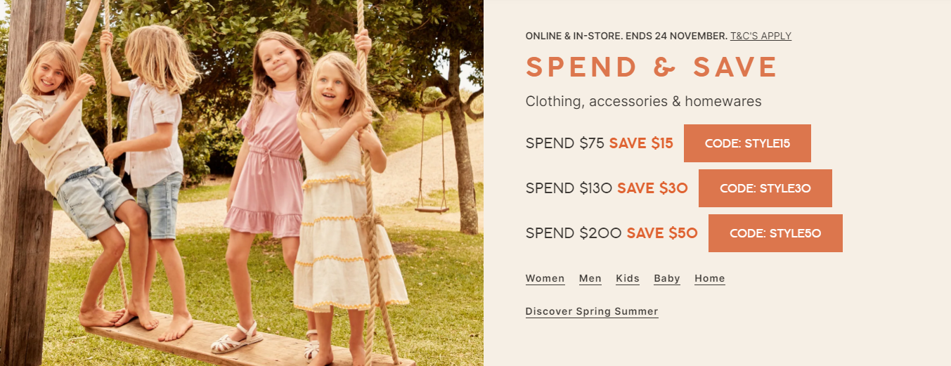 Target spend and save extra up to $50 OFF with discount codes on clothing, footwear, etc.