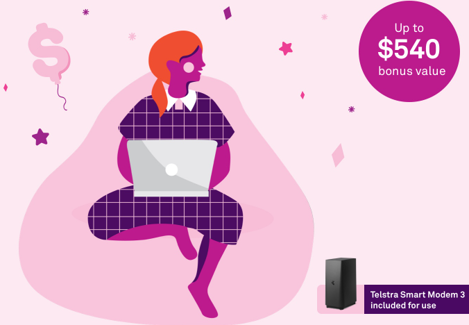 Get up to $30 OFF per month(for 6 mths) on selected nbn plans + 12 month of Kayo Basic @ Telstra