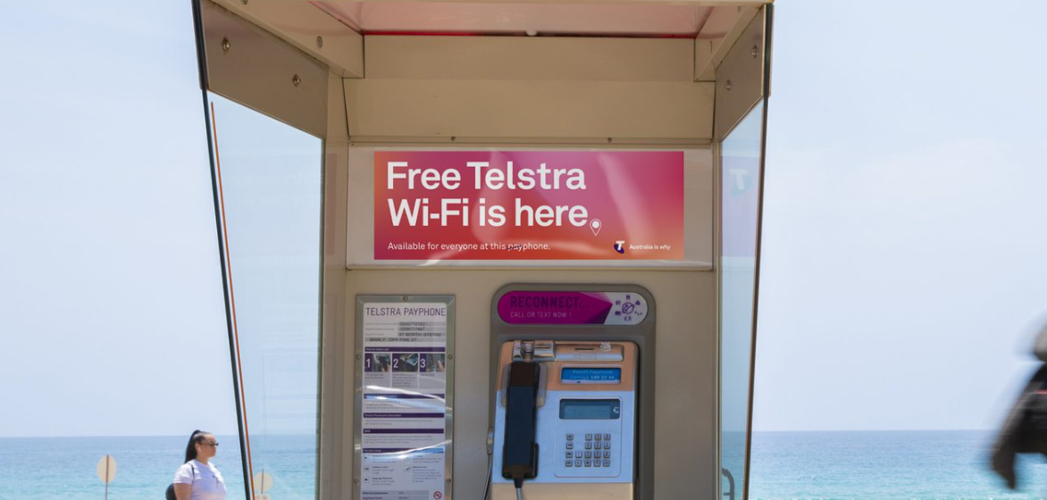 Get Free Wi-Fi around 3,000 Telstra Wi-Fi enabled payphones across Australia
