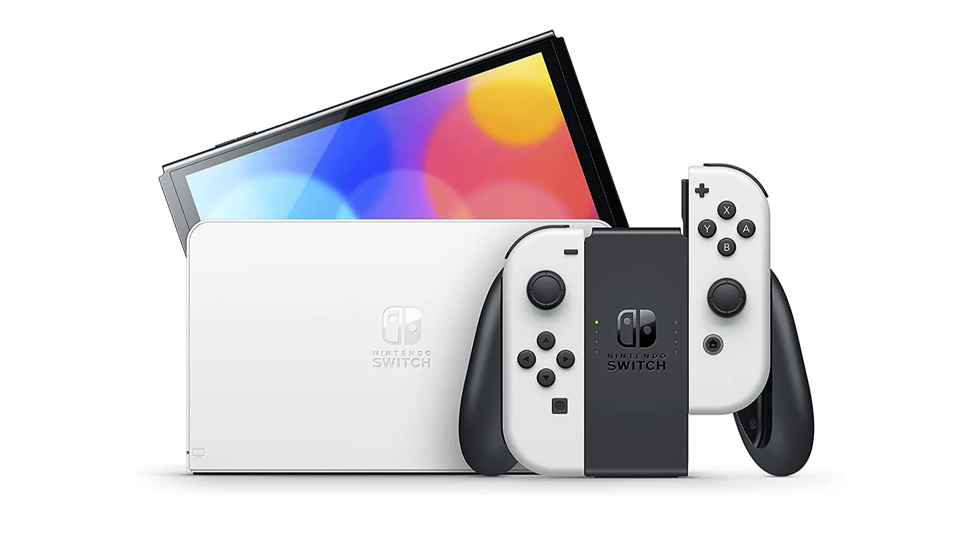 $50 OFF on Nintendo Switch Console OLED Model (Neon) now $489 with Latitude Pay