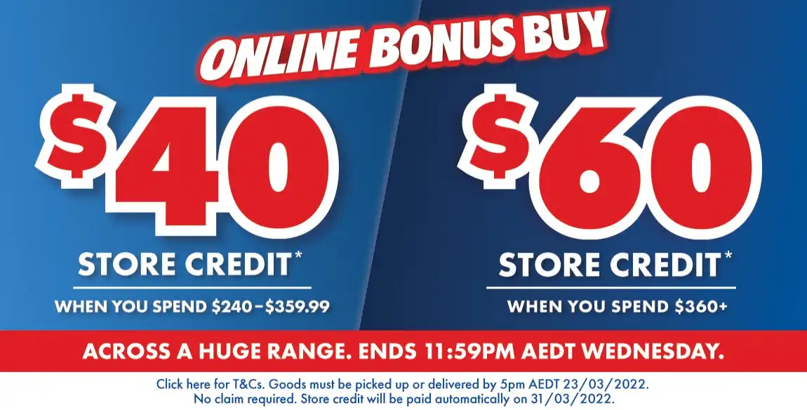 The Good Guys get $60 Store credit when you spend $360+