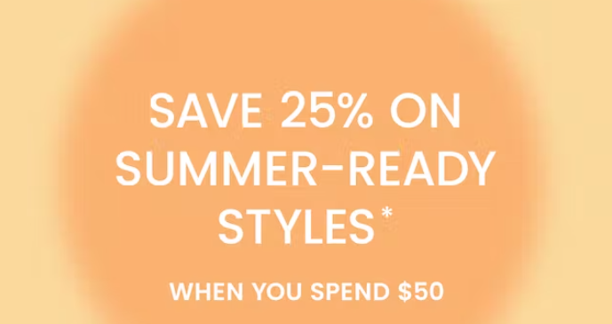 The Iconic - 25% OFF Summer-Ready styles when you spend $50
