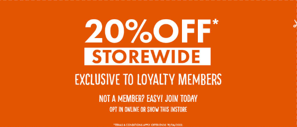 20% OFF storewide for Loyalty members at The Source Bulk Foods