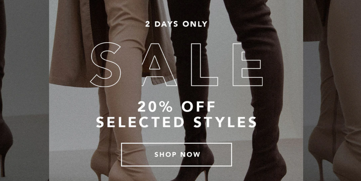 Tony Bianco 20% OFF on selected styles from shoes & accessories