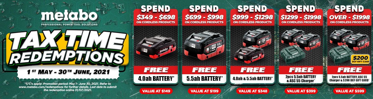 Up to Free 2pcs 5.5ah battery & ASC 55 charger & $200 BCF gift card on cordless products