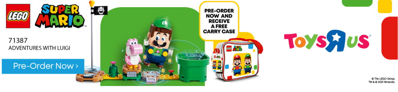 Receive a Free Carry case when you pre-order Lego Super Mario