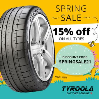 Spring sale extra 15% OFF on all tyres