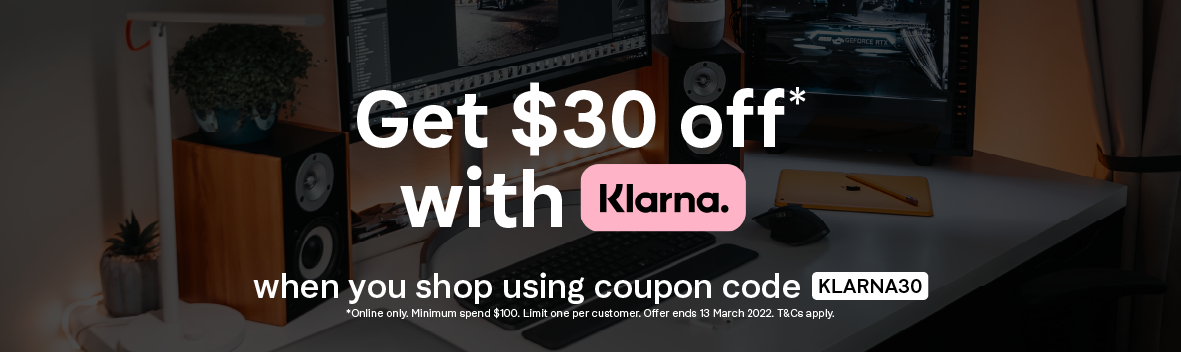 Umart extra $30 OFF when you spend $100 using Klarna with promo code