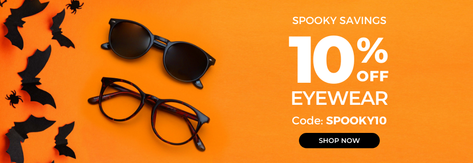 Vision Direct Spooky savings extra 10% OFF Eyewear sitewide with discount code