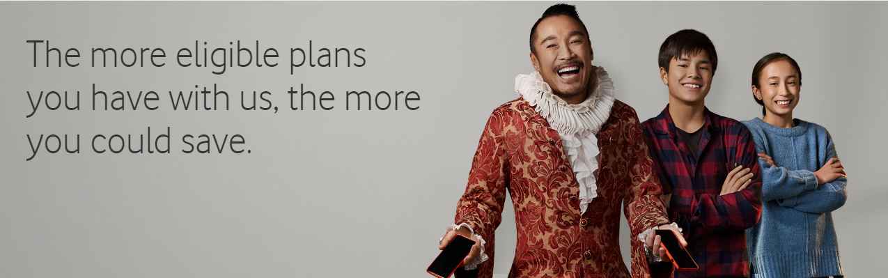 20% OFF when you bundle plans at Vodafone