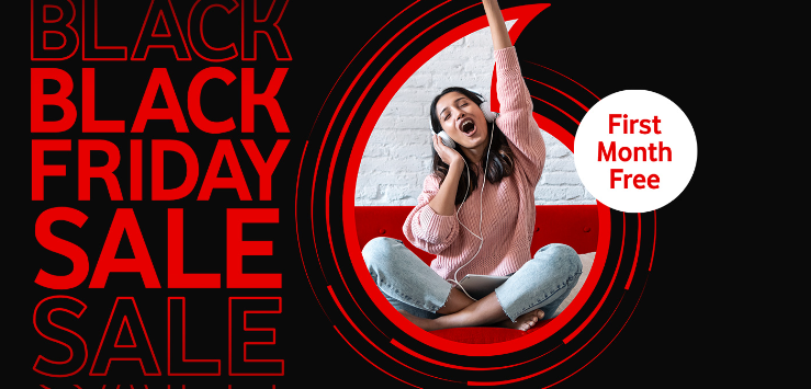 Vodafone Black Friday - 1st month FREE + 50% OFF 5G Home Internet plan fees for 6 months