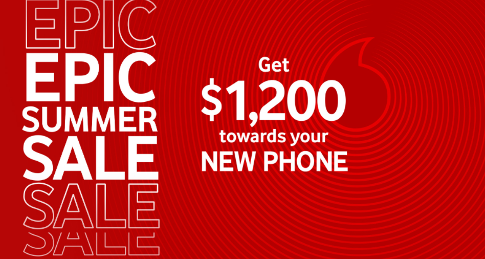 Vodafone $1200 OFF the cost of an eligible phone with new 24 month SIM Promo Plan