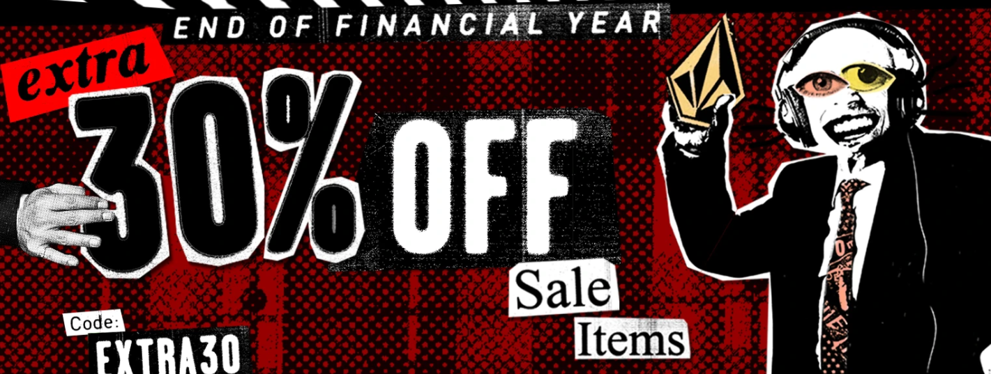 Extra 30% OFF on sale items at Volcom