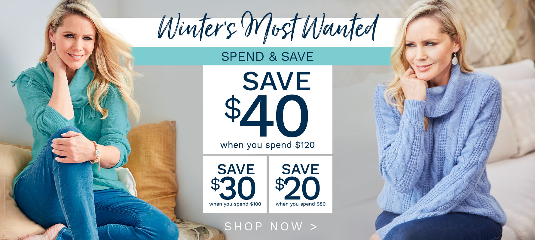 Save up to 50% OFF on all knitwear