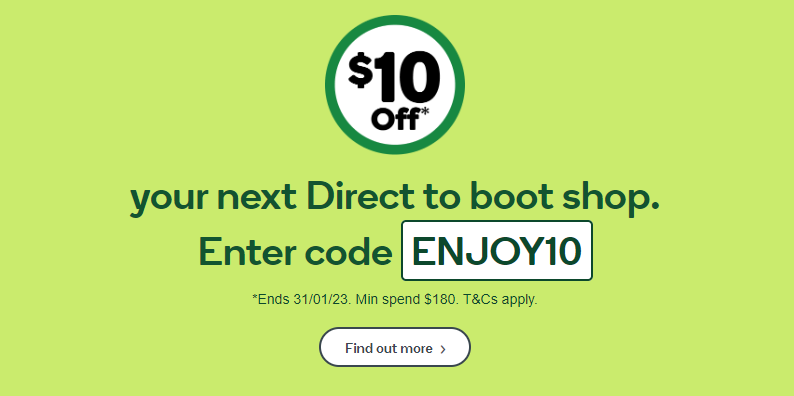 Woolworths $10 OFF $180 coupon - on your next Direct to shop