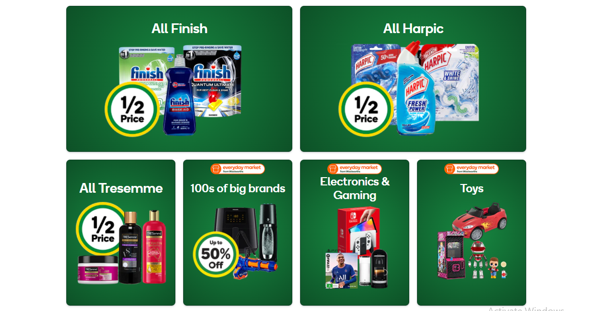 Woolworths Black Friday offer 50% OFF on groceries & everyday essentials