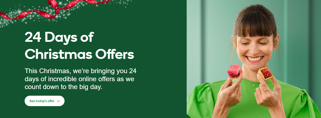 (Updated) Woolworths 24 Days of Christmas Offers. New deals everyday. Valid for 24 hours only.