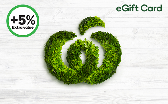 5% extra value with Woolworths Supermarket promotional eGift card