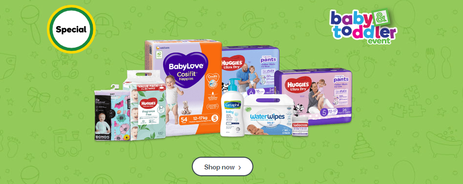 Up to 50% OFF on baby essentials at Woolworths