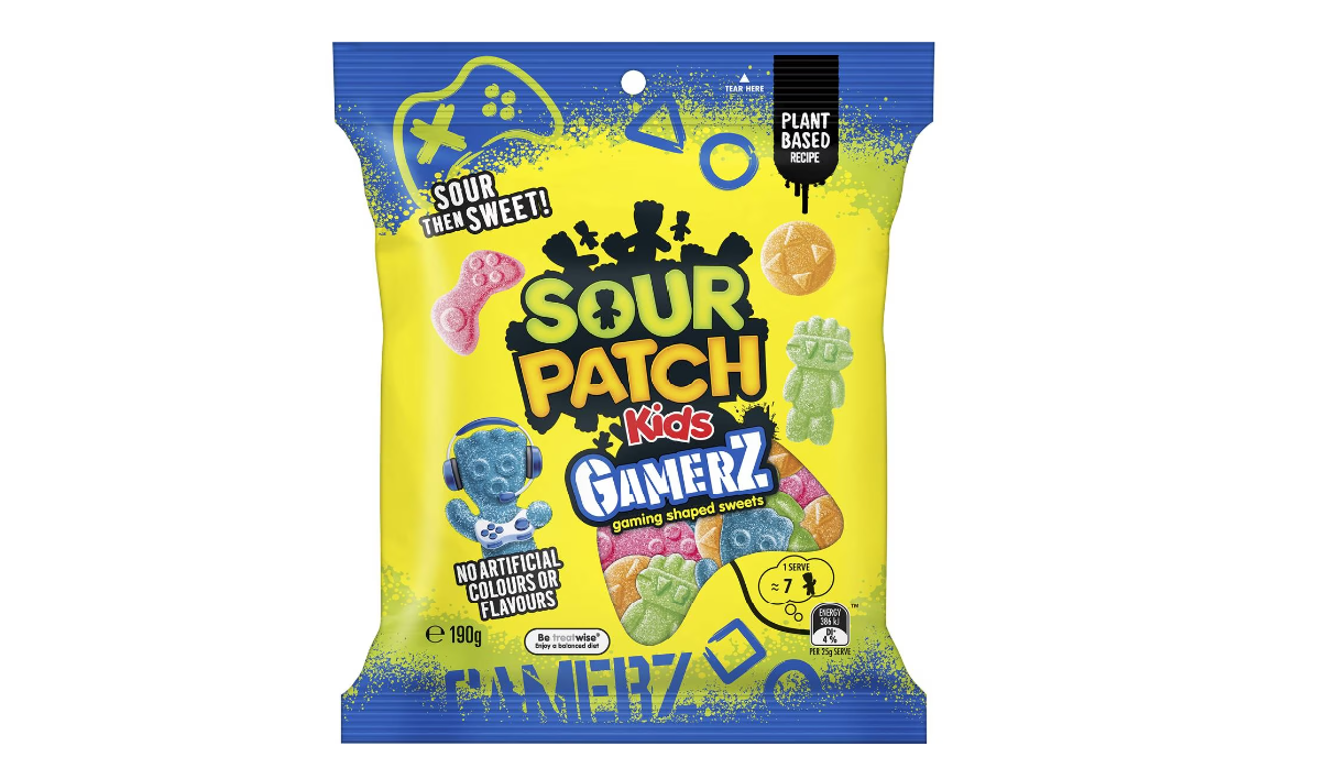 NEW @ Woolworths: Sour Patch Kids Gamerz Gaming Shaped Lollies 190g for $5