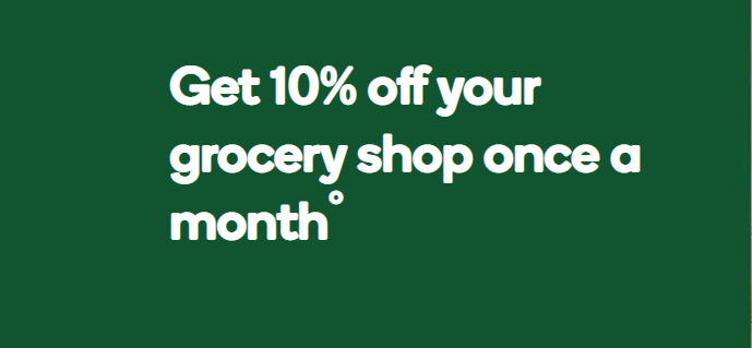 Get 10% off your Woolworths grocery shop once a month* as a Woolworths Insurance Customer