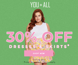 30% OFF dresses and skirts - plus size picnic perfect clothing.